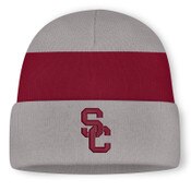 USC Trojans Nike Gray SC Interlock Peak Primetime Utility Beanie